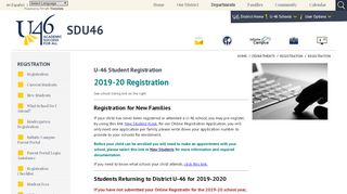 
                            4. Registration - School District U-46