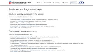 
                            2. Registration Steps - alorubaschools