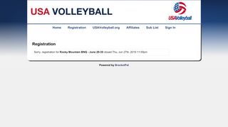 
                            3. Registration || USAVolleyball - usav.bracketpal.com