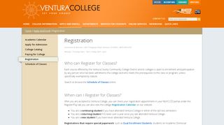 
                            6. Registration | Ventura College