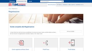 
                            5. Registrazione Professionisti e P. IVA | TIM Business