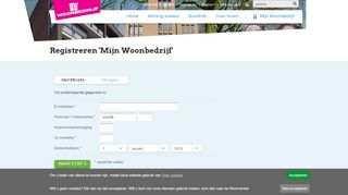 
                            2. Registreren 'Mijn Woonbedrijf' - Woonbedrijf