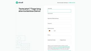 
                            1. Registrieren | Aircall