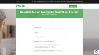 
                            7. Registrierung - Avacon Karriere - Talents Connect