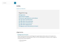 
                            2. Registrierung - Elster