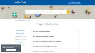 
                            4. Registrierung & Login - HolidayCheck FAQ