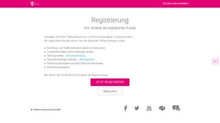 
                            4. Registrierung - Telekom