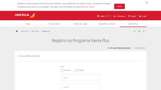 
                            5. Registro no Programa Iberia Plus - Iberia