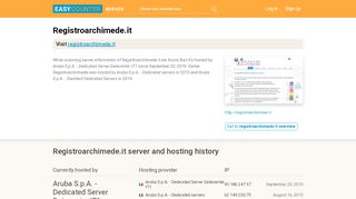 
                            9. Registroarchimede.it server and hosting history