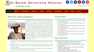 
                            3. Registry - Al-Qalam University Katsina