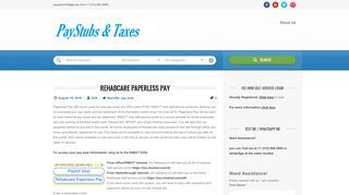 
                            4. RehabCare paperless Pay | Paystubs & Taxes