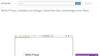 
                            6. REIKO PTravel. Leitfaden zum Anlegen, Abrechnen bzw. Genehmigen ...