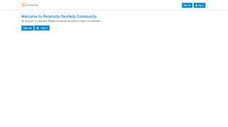 
                            3. Relativity DevHelp Community