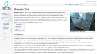 
                            1. Relaxation Vault - Portal Wiki