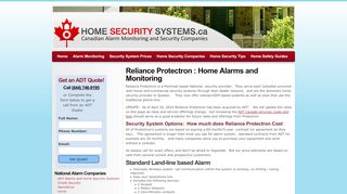 
                            7. Reliance Protectron Home Security Systems - Canadian Home Security