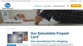 
                            5. Reloadable Prepaid Debit Card | Kroger REWARDS Prepaid Visa