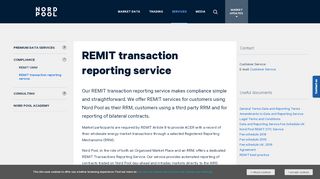 
                            11. REMIT transaction reporting service | Nord Pool