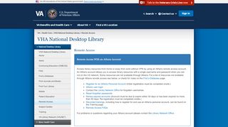 
                            3. Remote Access - VHA National Desktop Library - va.gov