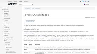 
                            9. Remote Authorization / Controllers / Office / docs.modx.pro
