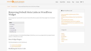 
                            6. Removing Default Meta Links in WordPress Widget - Moon Goose ...