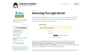 
                            3. Removing The Login Barrier - Coding Horror