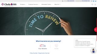 
                            4. Renew Online - Chola MS