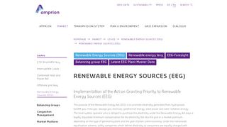 
                            5. Renewable Energy Sources (EEG) - Amprion