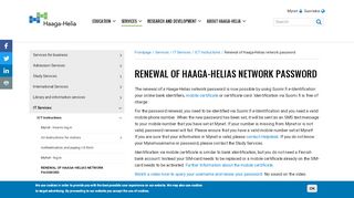 
                            8. Renewal of Haaga-Helias network password | Haaga-Helia University ...
