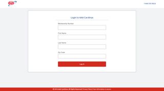 
                            4. renew.carolinas.aaa.com - Login Form