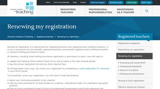 
                            10. Renewing my registration - Victorian Institute …