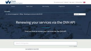 
                            4. Renewing your services via the OVH API | OVH Guides