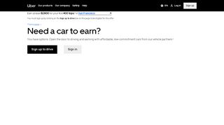 
                            7. Rent a Car and Start Earning - Vehicle Solutions - Uber