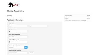 
                            3. Rental application - Resident portal - KCP Property Management