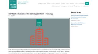 
                            8. Rental Compliance Reporting System Training | NCHFA