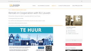 
                            9. Rentals in Cooperation with KU Leuven | For Rent Leuven