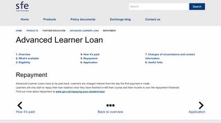 
                            7. Repayment - Advanced Learner Loan - Further Education ...