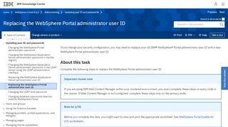 
                            9. Replacing the WebSphere Portal administrator user ID - IBM