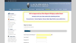 
                            5. Report an Injury | Lackawanna Insurance Group