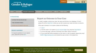 
                            6. Report an Outcome in Your Case | Center for Gender and Refugee ...