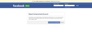 
                            3. Report Compromised Account - facebook.com