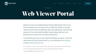 
                            1. Report Portal - The Arcview Group