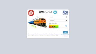 
                            4. Report User Login - CMS | Report - Indian Railways