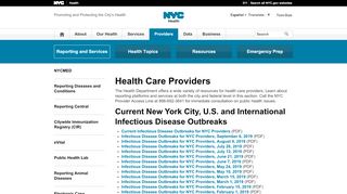 
                            6. Reporting and Services - NYC Health - NYC.gov