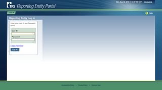 
                            1. Reporting Entity Log In