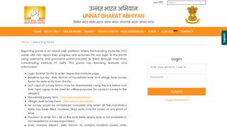 
                            3. Reporting Portal - Unnat Bharat Abhiyan