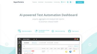 
                            4. ReportPortal test automation analytics platform and real-time ...