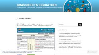 
                            8. Reports – Grassroots Education
