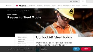 
                            6. Request a Free Steel Quote | Contact AK Steel Today