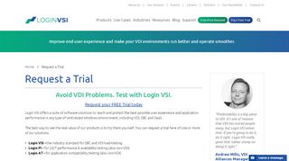 
                            8. Request a Login PI Demo - Login VSI