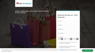 
                            5. Request Access on - Kier Rewards - Login